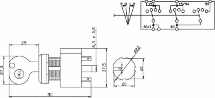 Quadro d’avviamento per trattori 90W 3 posizioni intercambiabile con Bosch e Same IP54 - Ama