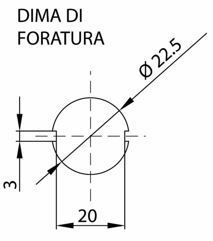 Commutatore luci 12V 4 posizioni con avvisatore acustico dima 22,5mm - Ama