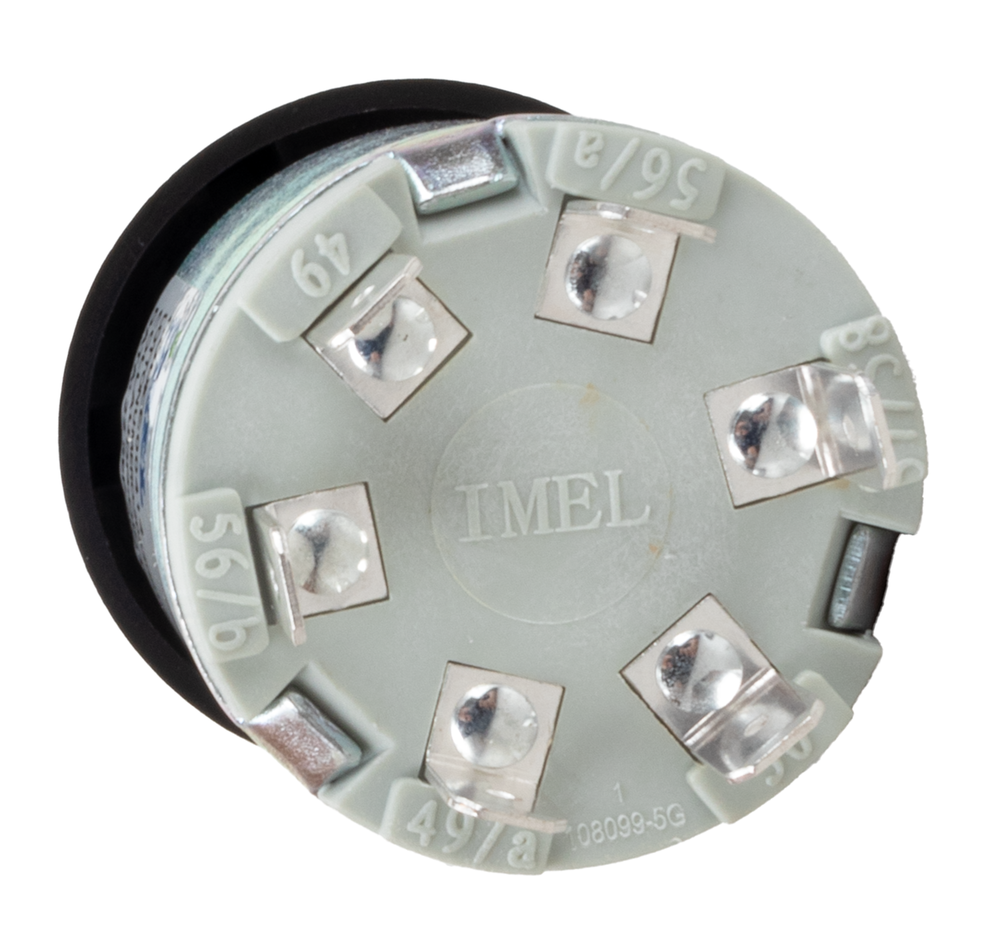 Commutatore luci 12V 4 posizioni con avvisatore acustico dima 22,5mm - Ama