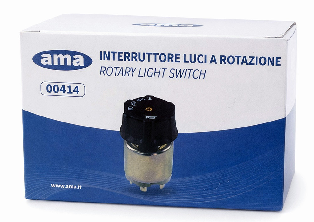 Commutatore luci 12V 4 posizioni con avvisatore acustico dima 22,5mm - Ama