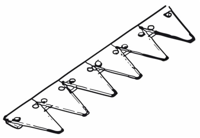Lama 22 sezioni rigate adattabile BCS - Ama