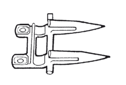Dente doppio adattabile Laverda 301896130 - Ama