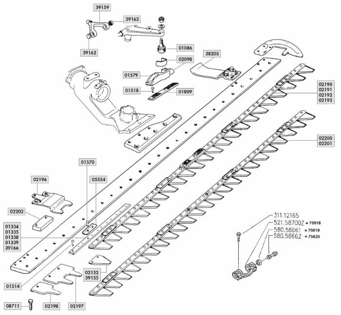 Dente semplice adattabile a barra Bcs Europa 56550649 - Bcs