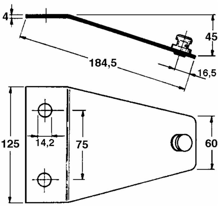 Piastra portacoltello adattabile PZ 0250 - Ama