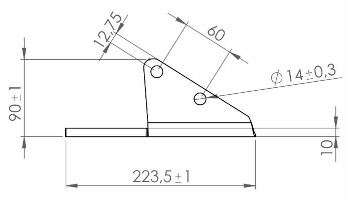 Aletta ancora coltivatore adattabile Horsch 34060856 sx - Ama