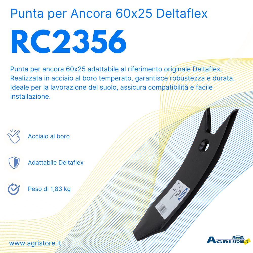 Punta per ancora 60x25 adattabile Deltaflex - Ama