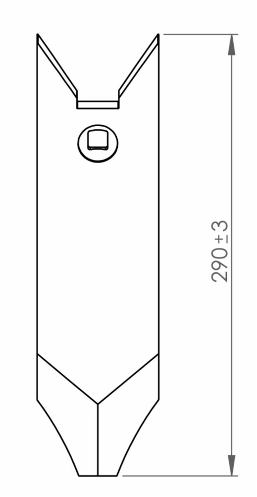 Punta per ancora 60x25 adattabile Deltaflex - Ama