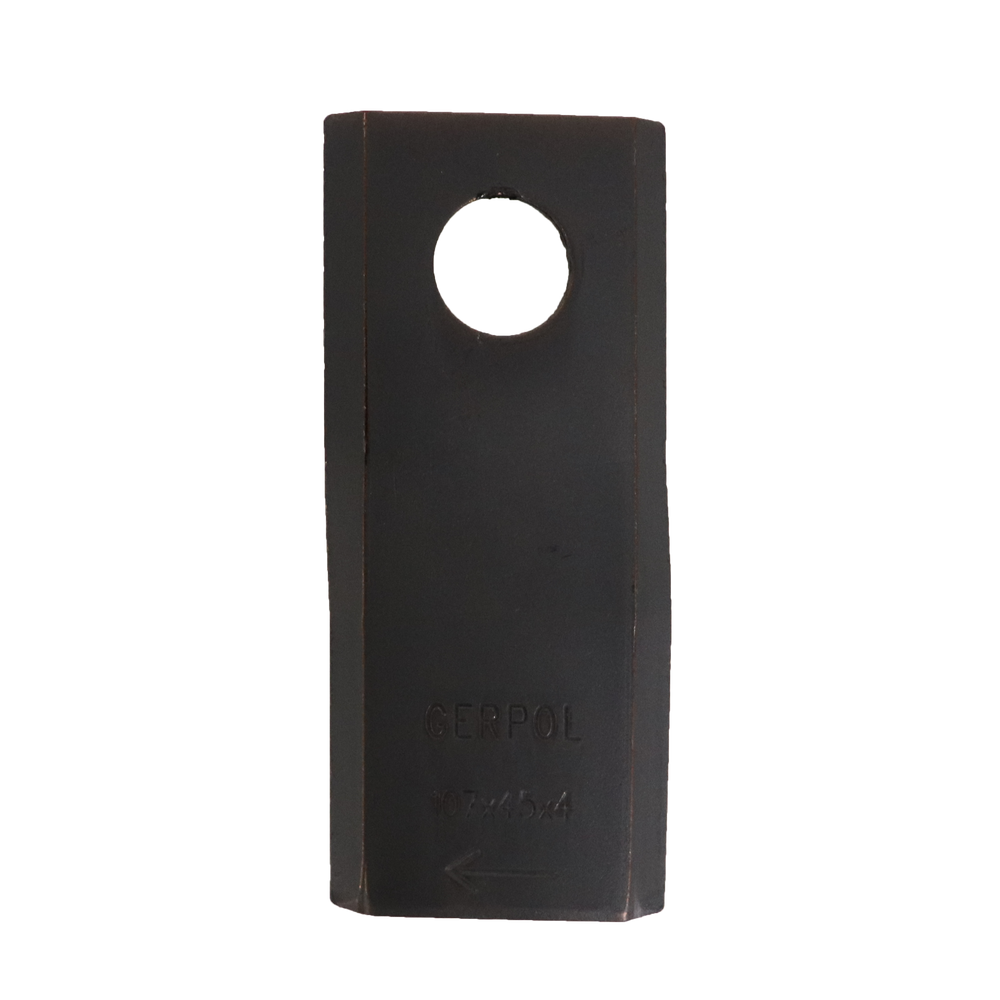 Coltello per falciatrice lunghezza 107mm foro Ø 18,2mm - Ama