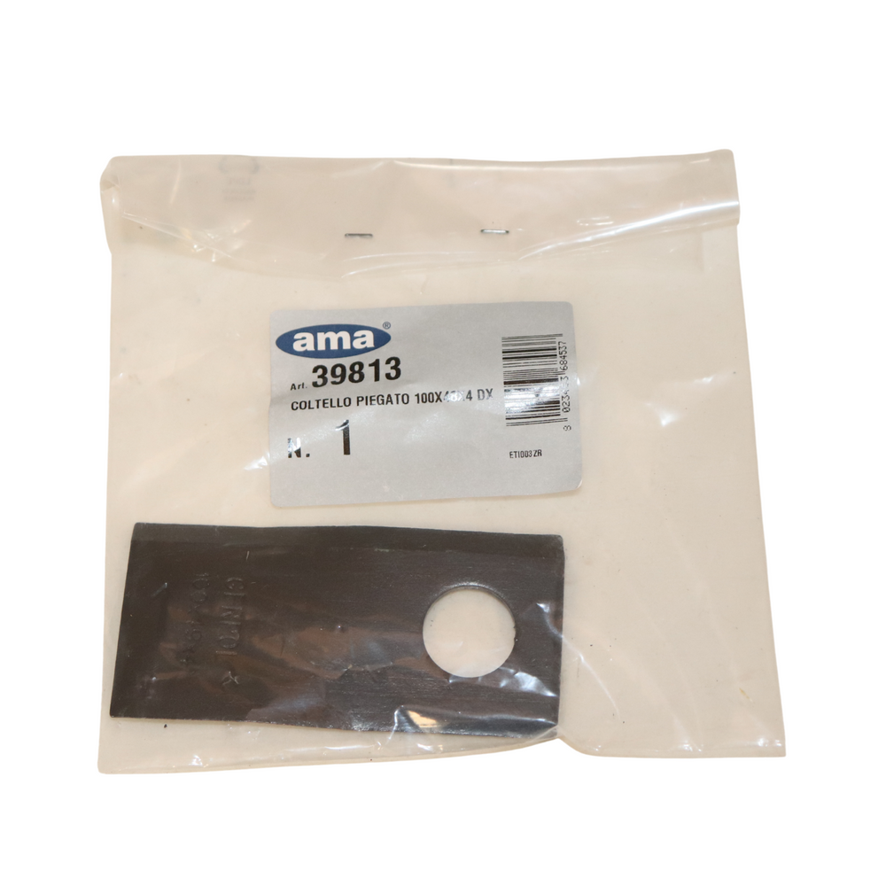 Coltello destro piegato 100x48mm adattabile a Marangon MER100 spessore 4mm - Ama