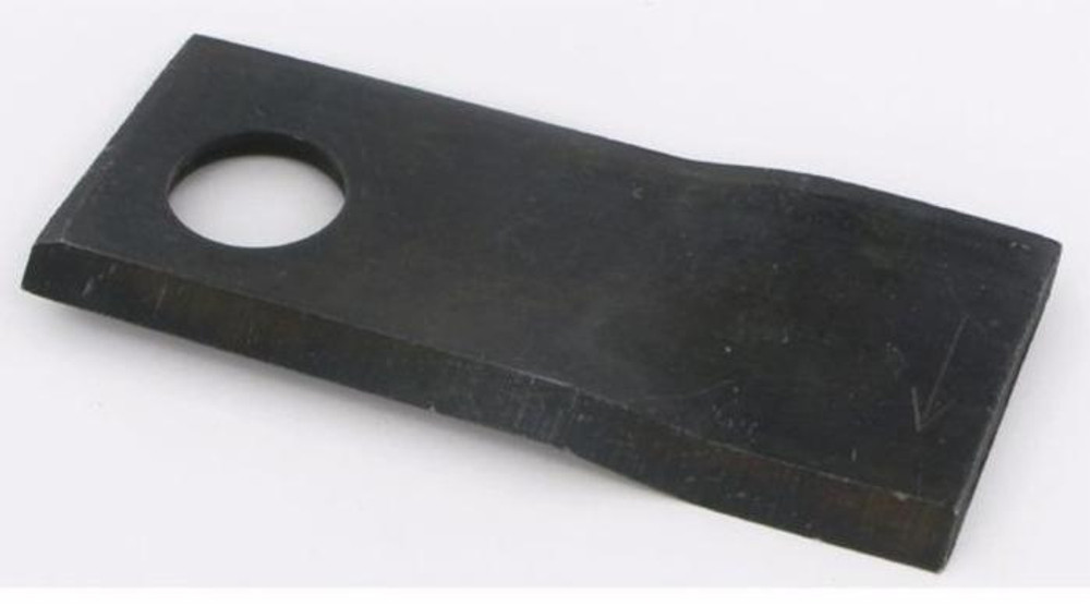 Coltello sinistro piegato 96x49x3mm con foro Ø 19mm adattabile a Pottinger 434979 - Ama