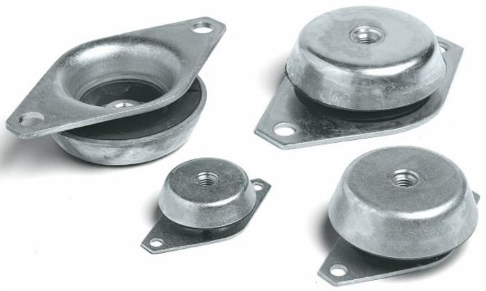 Supporto antivibrante a campana 62X30mm con filetto M10 - Ama