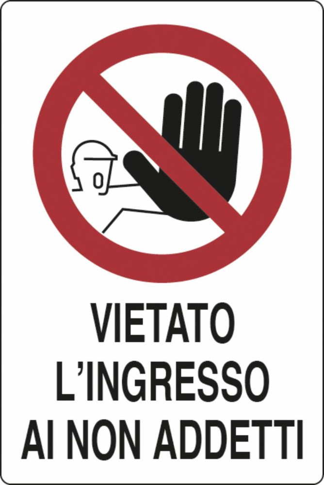 Cartello segnaletica divieto 30x20 - Ama