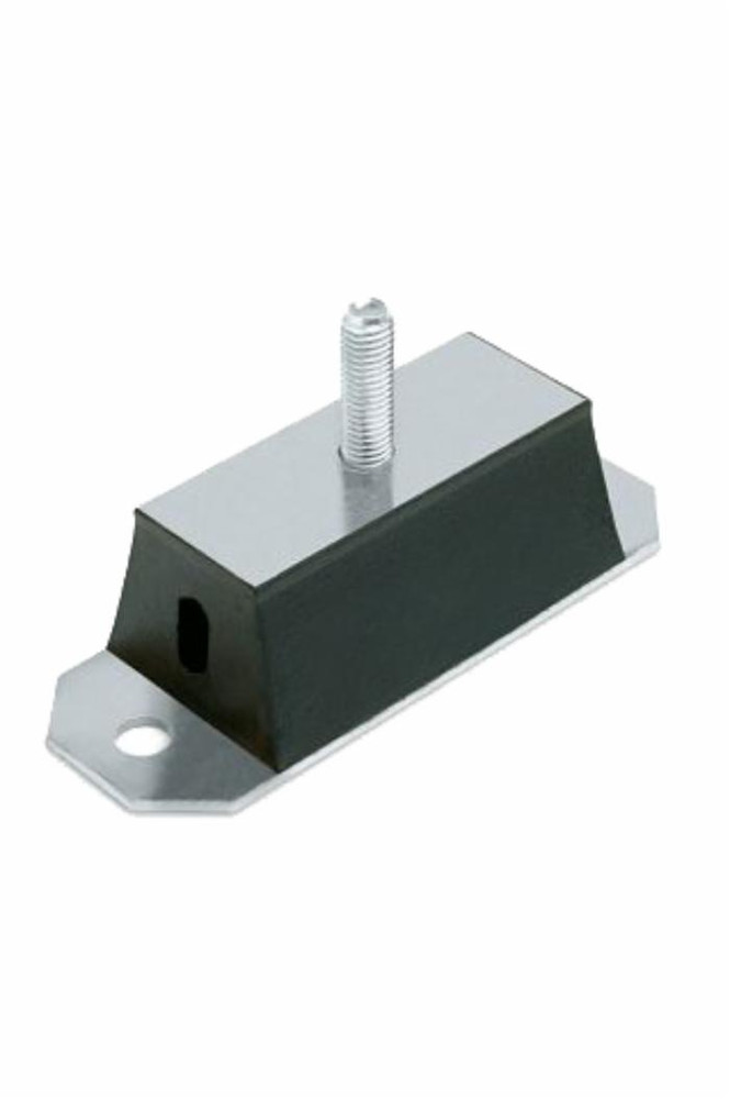 Supporto antivibrante rettangolare 100x40 perno,M12 - Ama