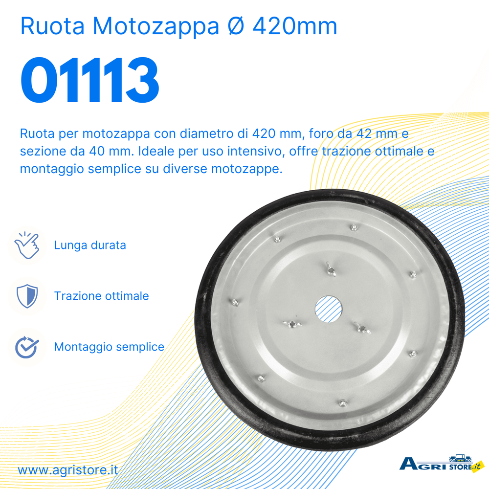Ruota per motozappa Ø 420mm - Ama