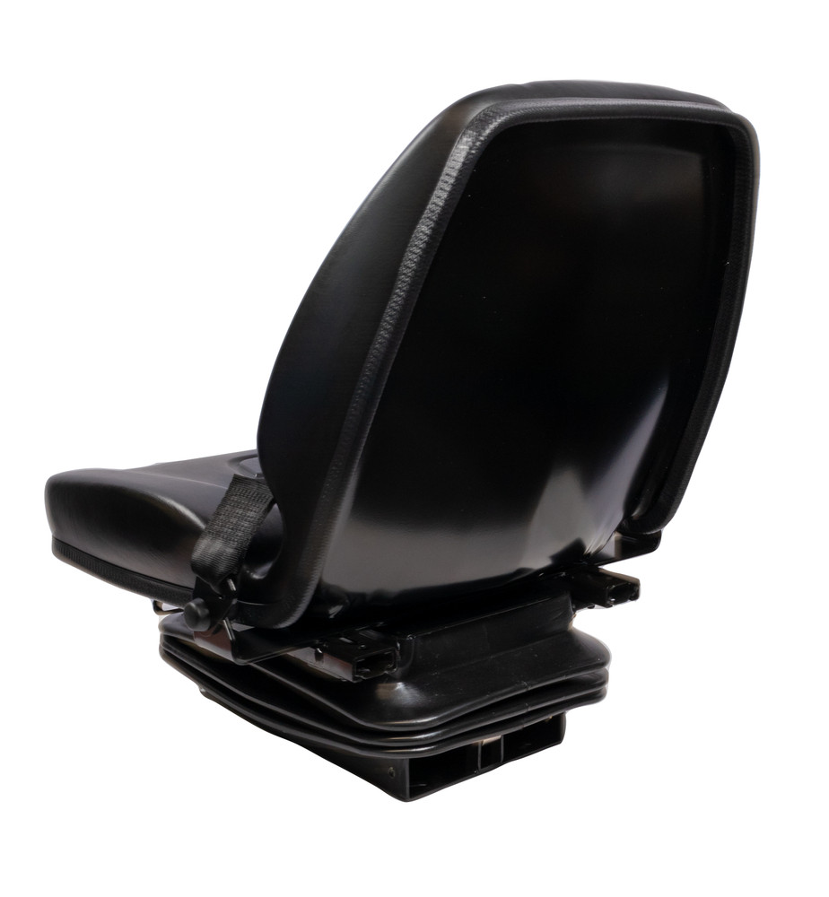 Sedile 450 in sky nero con molleggio meccanico e cintura - Seat Industries