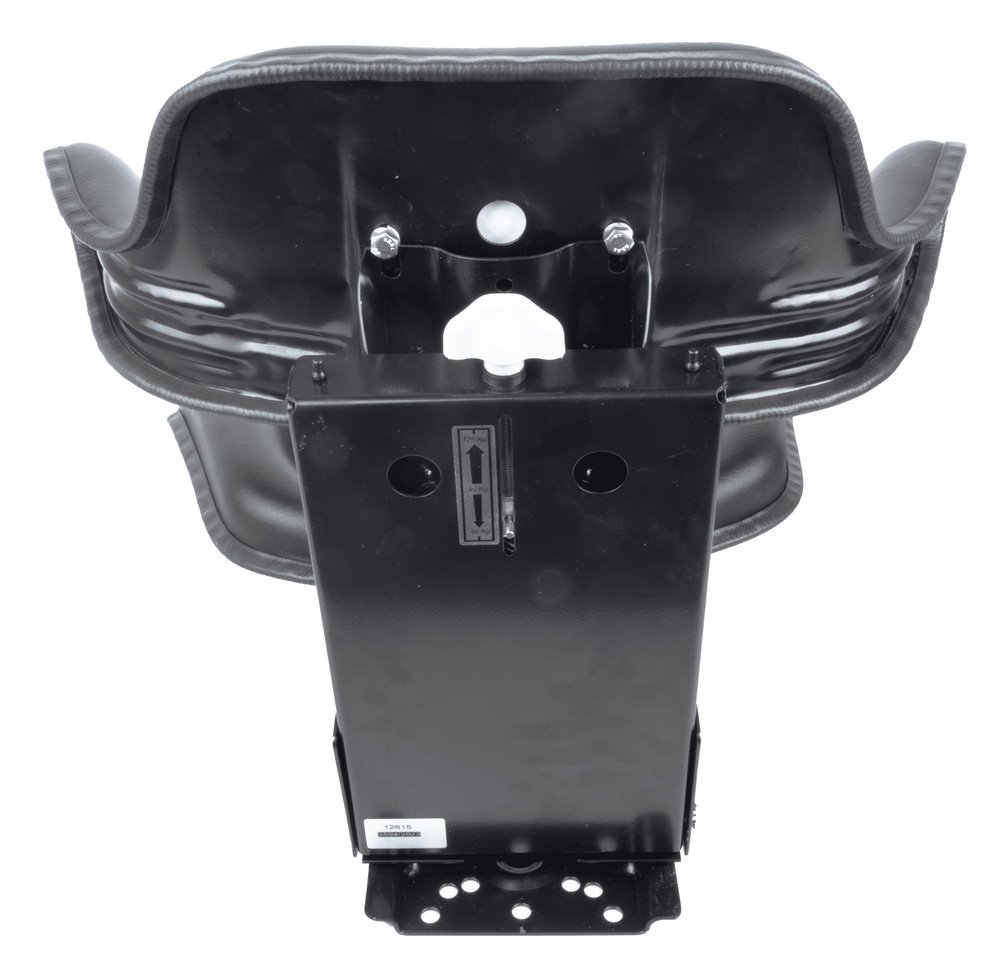 Sedile avvolgente con molleggio in sky nero larghezza 590mm - Seat Industries
