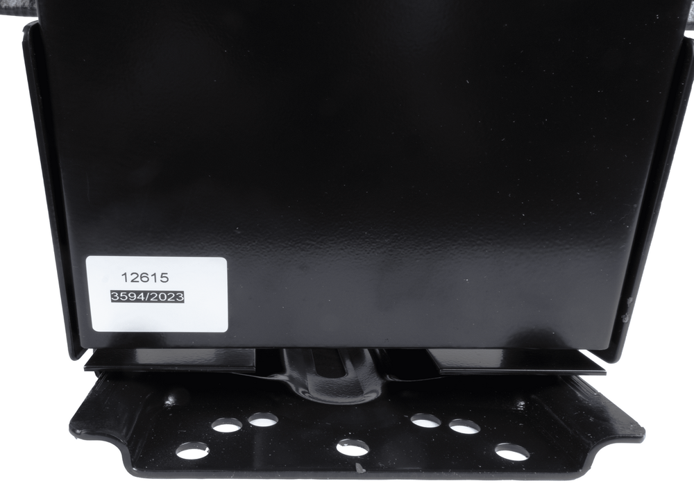 Sedile avvolgente con molleggio in sky nero larghezza 590mm - Seat Industries