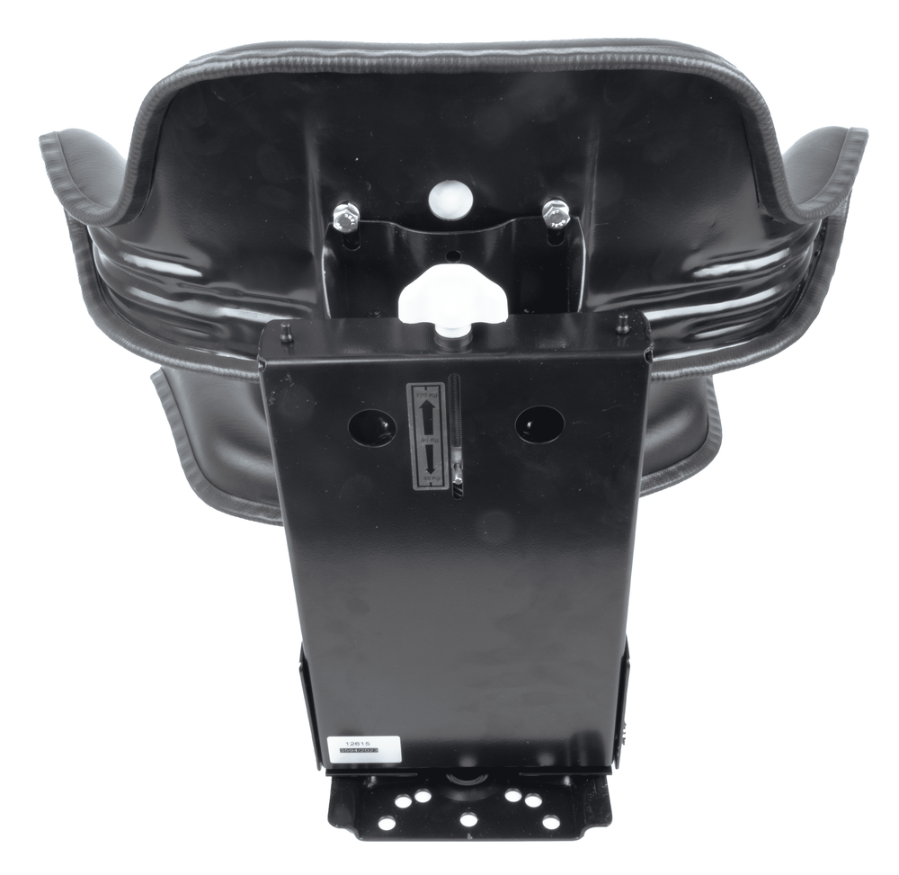 Sedile avvolgente con molleggio in sky nero larghezza 590mm - Seat Industries