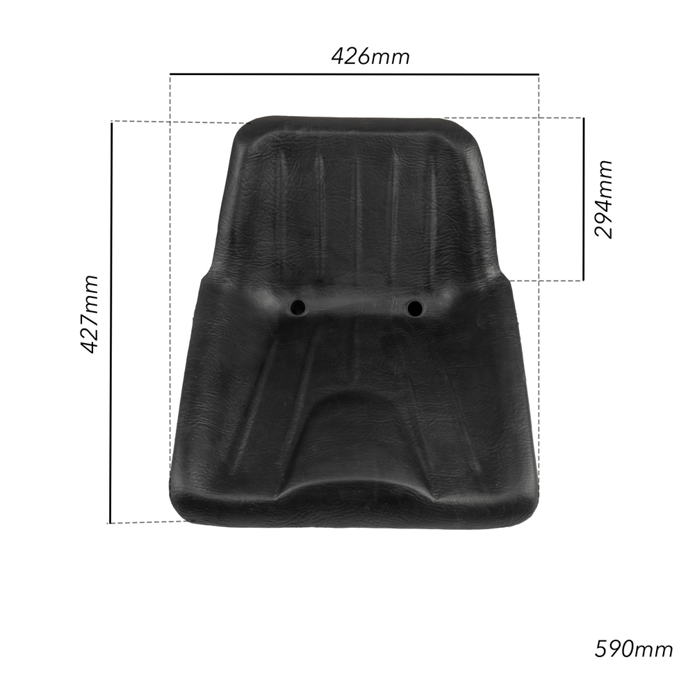 Sedile Seat 1 tipo E in poliuretano autopellante nero - Seat Industries