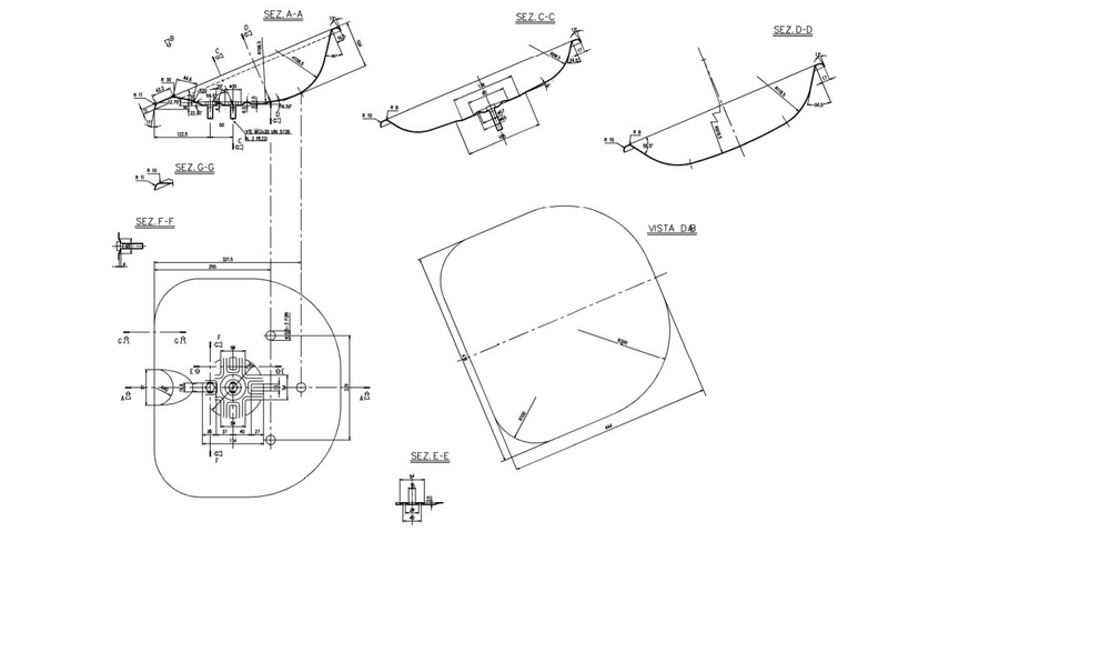 Sedile in lamiera 460mm - Seat Industries