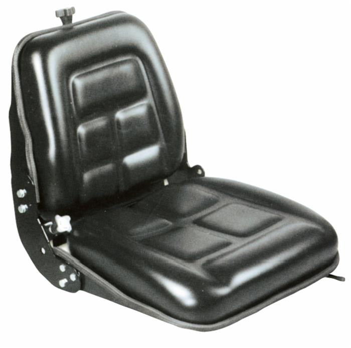 Sedile MUL012 per macchine da giardinaggio e industriali in sky nero predisposto per microswitch - Seat Industries
