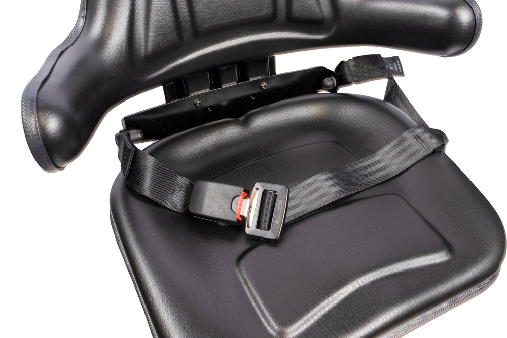 Sedile serie 3 in sky nero con sospensione e cintura di sicurezza statica - Seat Industries