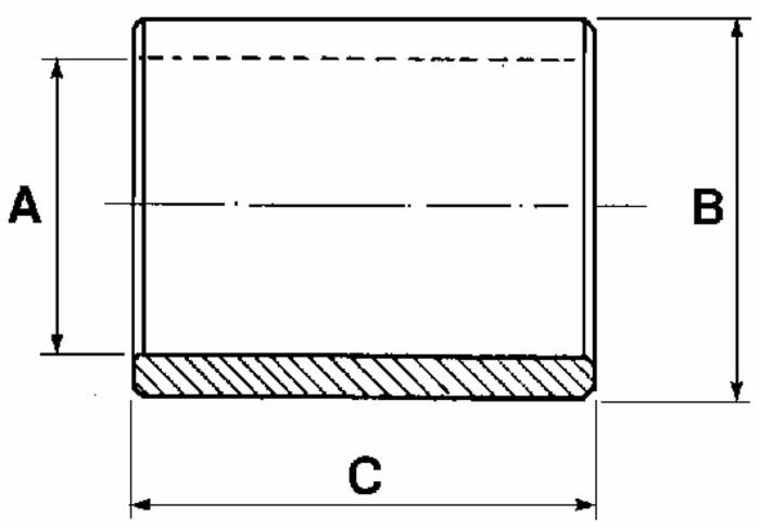 Bussola di riduzione per diametri 28,4-22,4mm - Ama