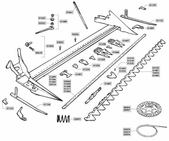 Lama 19 sezioni lunghezza 1,40 mt adattabile Bertolini - Ama