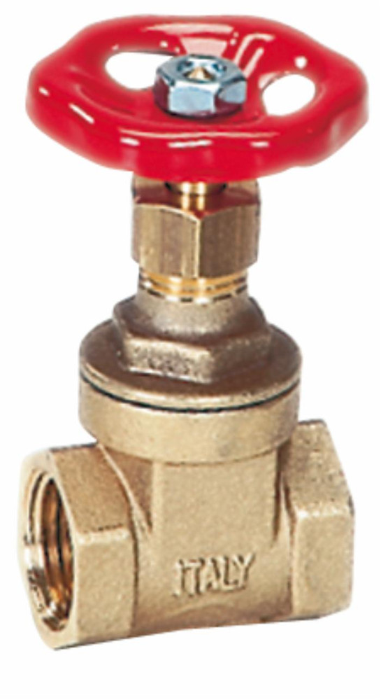 Valvola a saracinesca in ottone F-F con filetto 3" - Riv