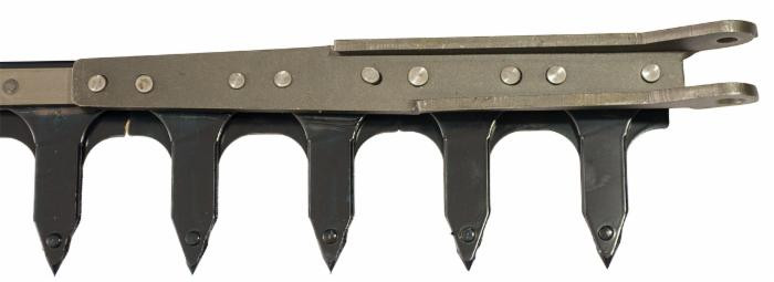 Dentiera 12 denti a testa tranciata lunghezza 1,82 mt adattabile a Gribaldi e amp, Salvia Superior 72 - Ama