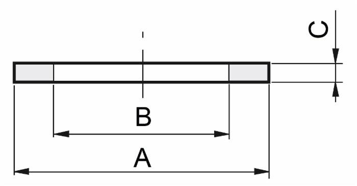 Guarnizione piana Arag 20X30mm e sp. 2,5mm - Arag