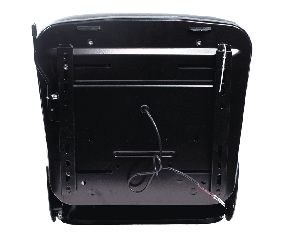 Sedile MUL in sky nero con sospensione meccanica integrata e microswitch - Seat Industries