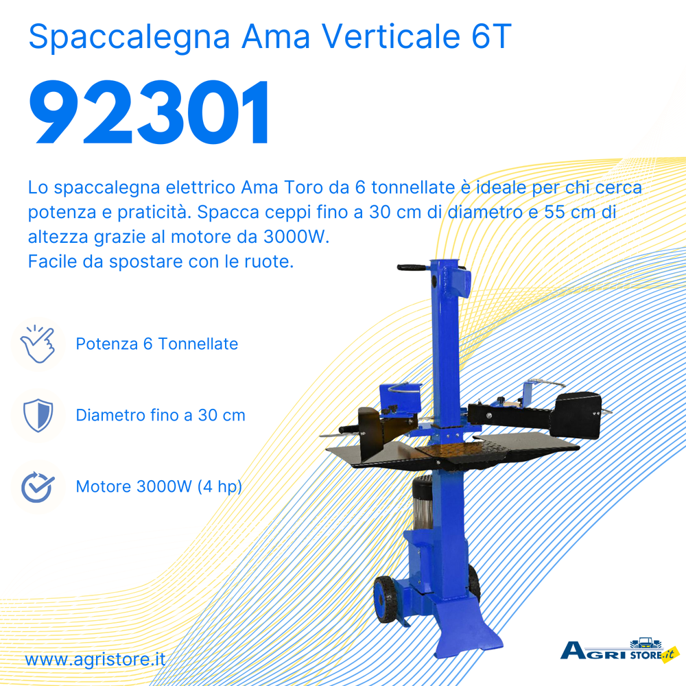 Spaccalegna Ama verticale 6T Toro - Ama