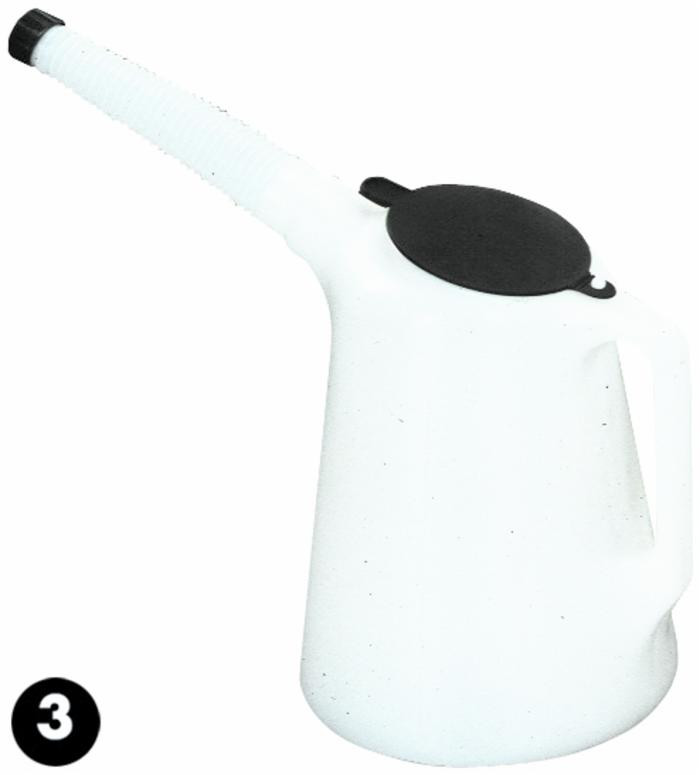 Brocca in polietilene per travaso da 5L con coperchio - Ama