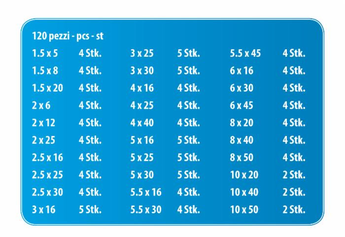 Assortimento 120 spine elastiche - Ama