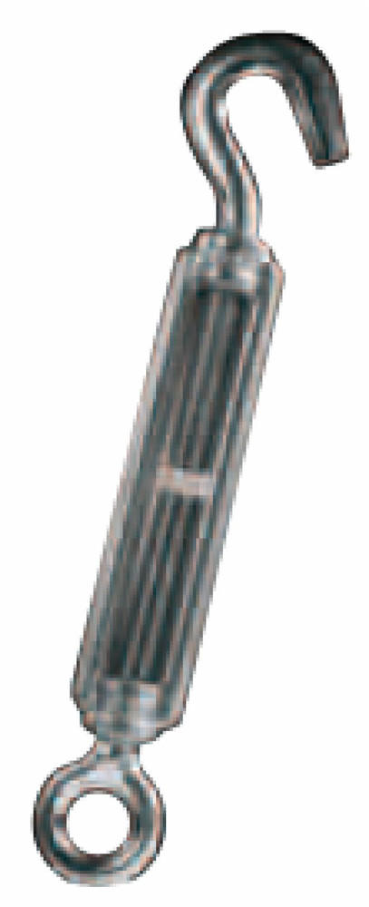 Tenditore ad occhio e gancio in acciaio con Ø filetto 1/4" e l minima = 143mm - Ama