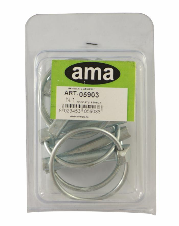 Confezione 5 spine a scatto ø 8 - Ama