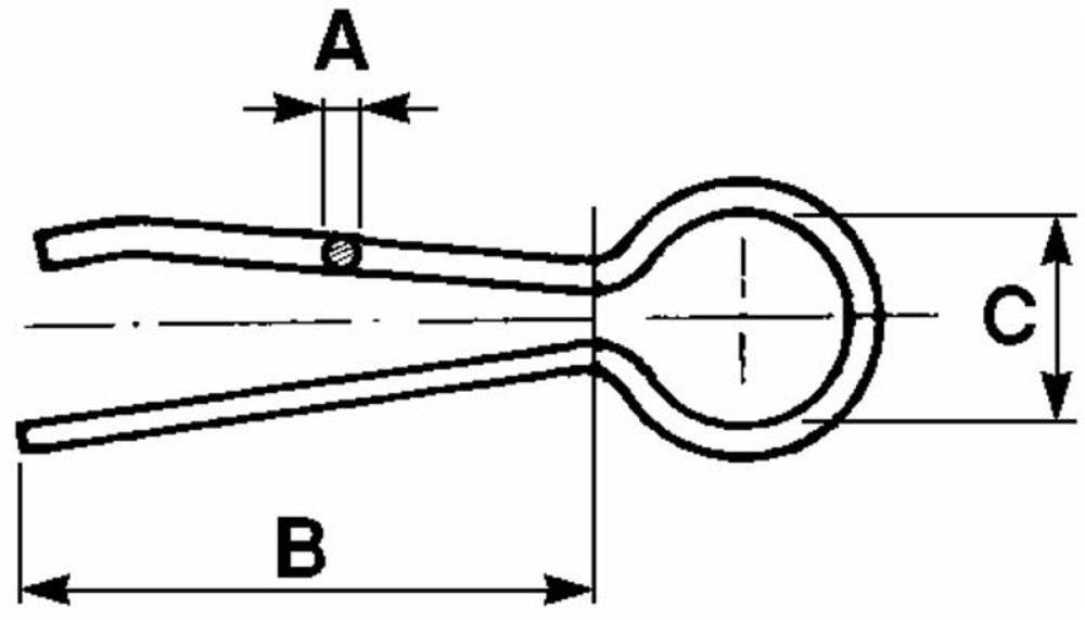 Coppiglia a forcella ø5x2,5 - Ama