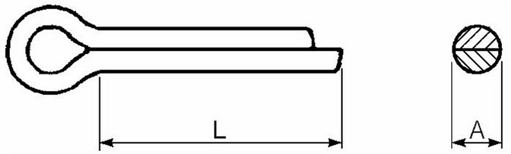 Coppiglia grezza uni 1336 2x30 - Ama