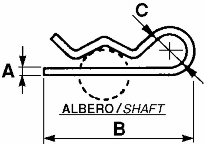 Coppiglia ø2 lunghezza 50mm - Ama