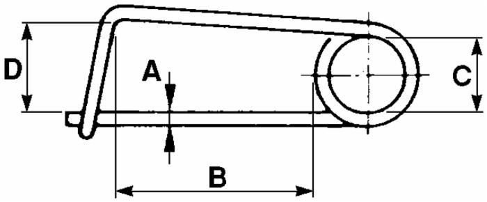 Molla fermaganci ø3x60mm - Ama
