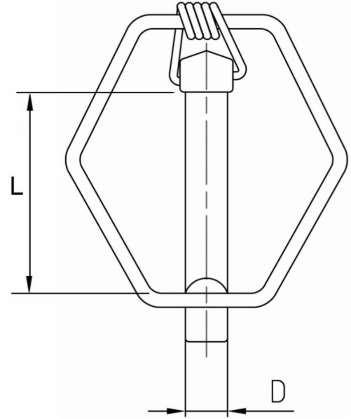 Spina a scatto con sicura ø8,5 - Ama