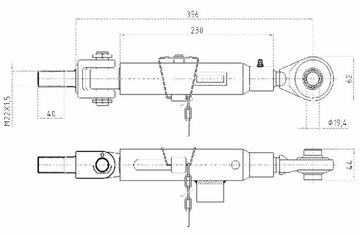 Stabilizzatore adattabile Case 224249A2 - Ama