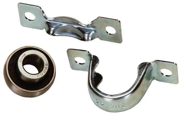 Supporto dritto in lamiera stampata SBPP 205 con cuscinetto Ø 25mm - Ama