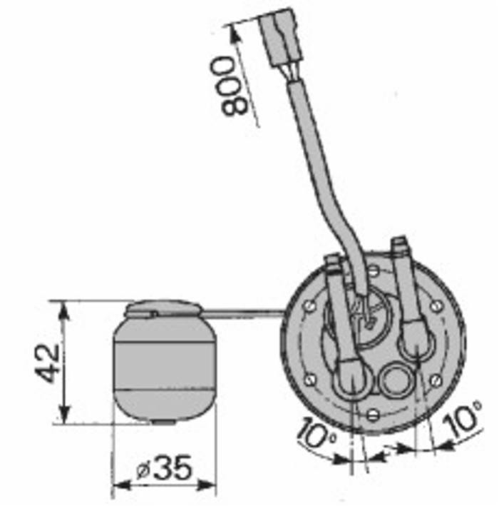 Indicatore livello carburante adattabile al riferimento originale Fiat 5136770 - Cobo