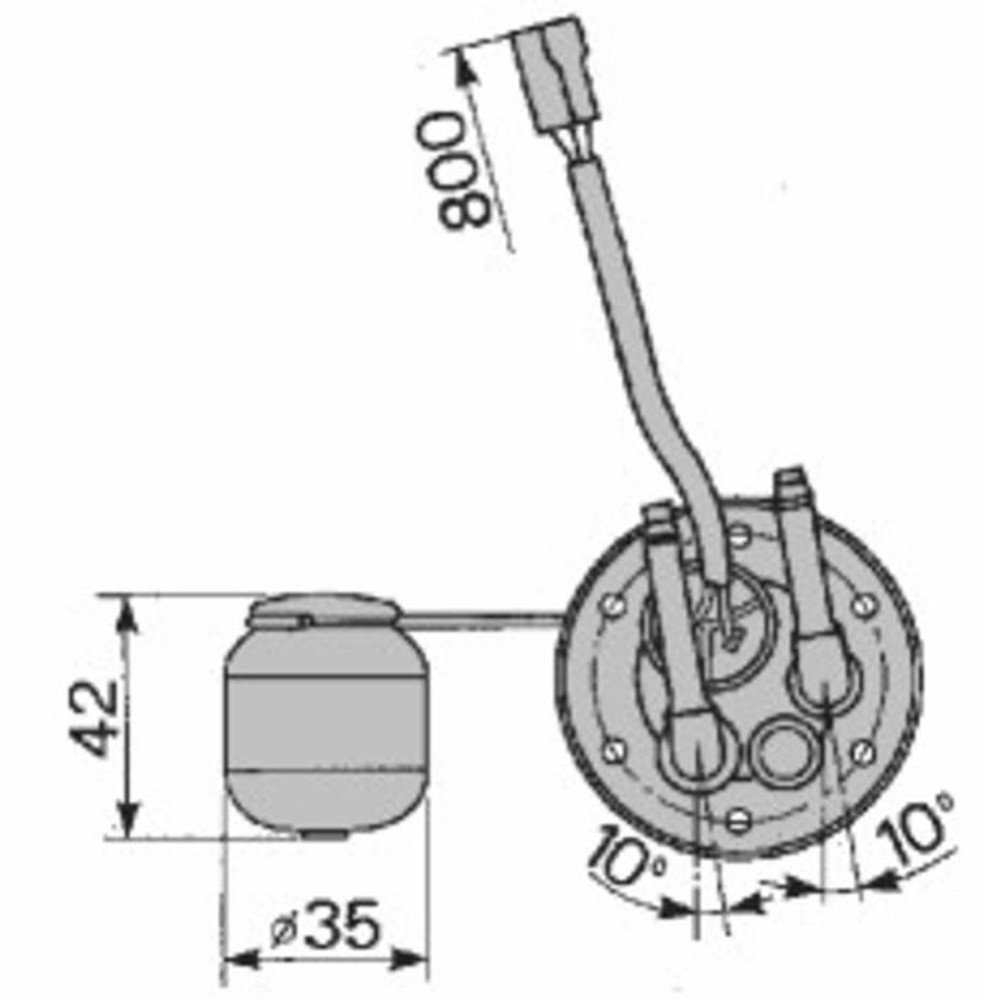 Indicatore livello carburante adattabile al riferimento originale Fiat 5136770 - Cobo