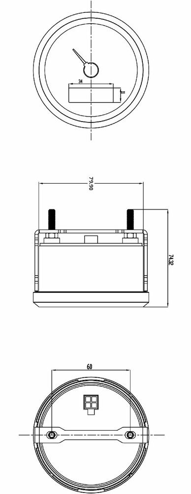 Contagiri e contaore 4000RPM 10-32V - Ama