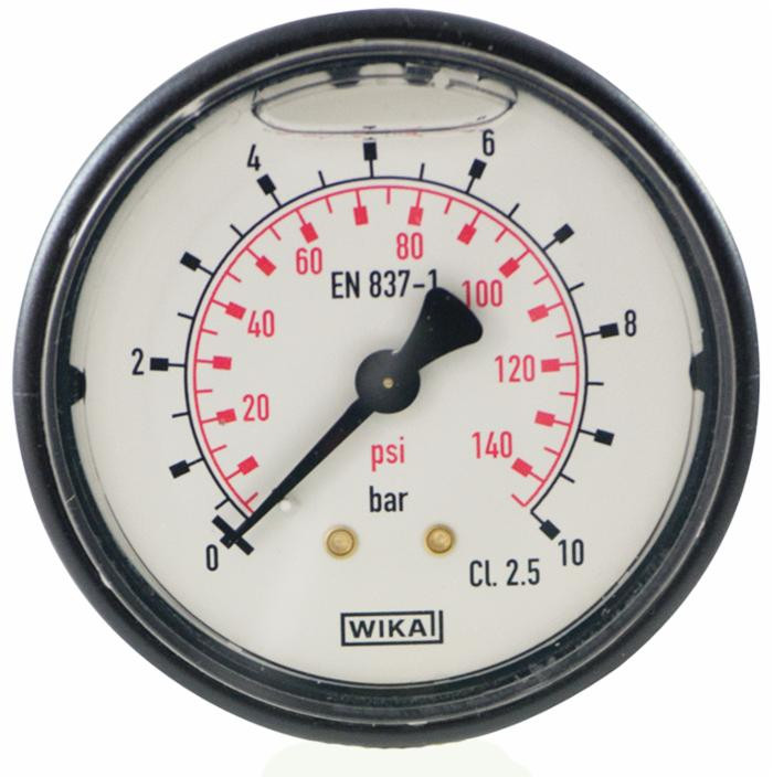 Manometro ABS Ø 63mm scala 0:10 - Wika