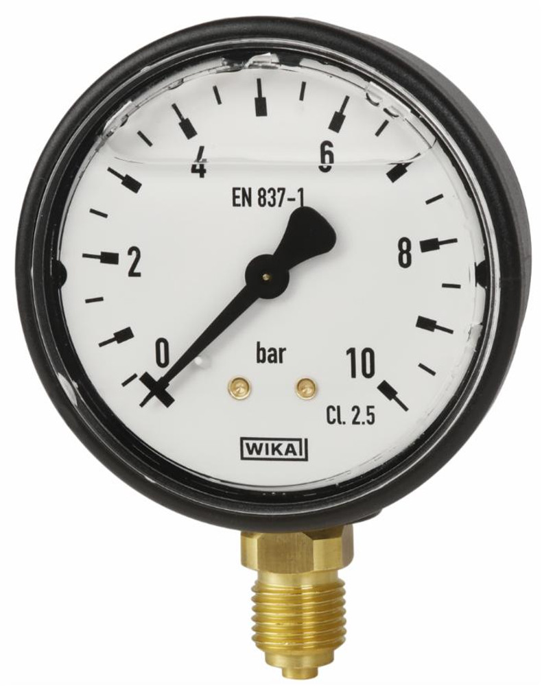 Manometro ABS Ø 63mm scala 0:25 filetto posteriore M1/4" - Wika