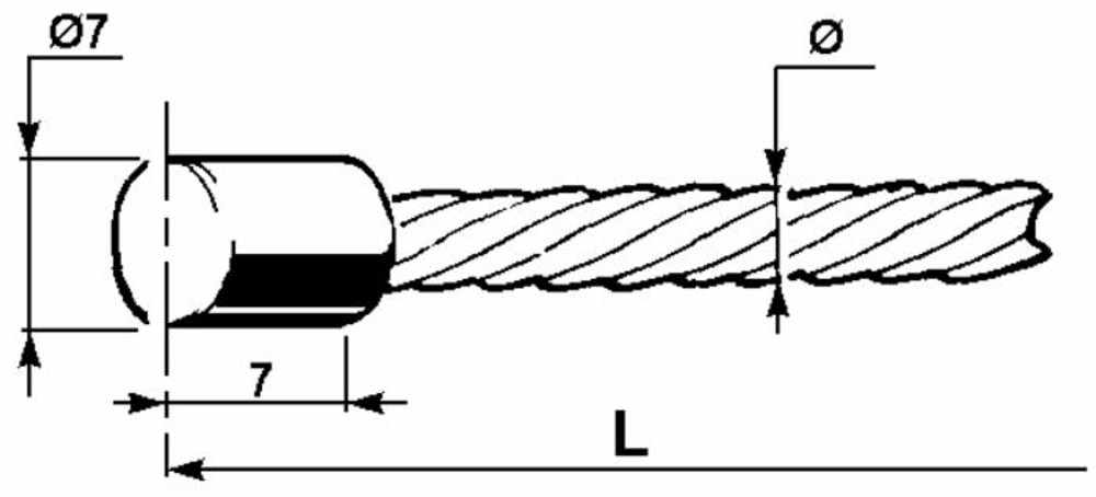 Filo per freno frizione ⌀ 3mm lunghezza 3m - Ama